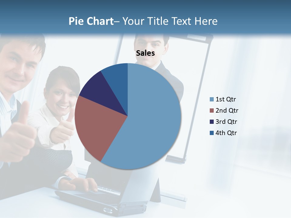 A Group Of Business People Giving Thumbs Up PowerPoint Template