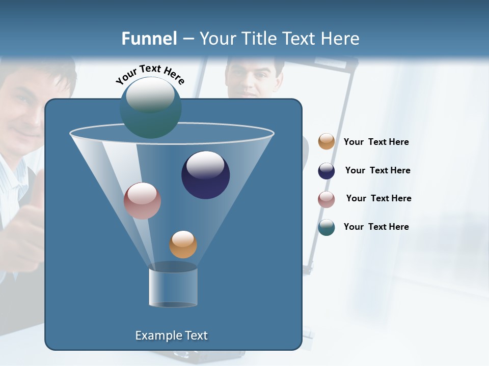 A Group Of Business People Giving Thumbs Up PowerPoint Template