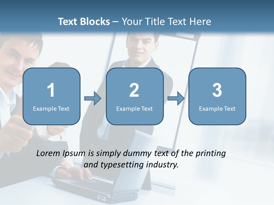 A Group Of Business People Giving Thumbs Up PowerPoint Template