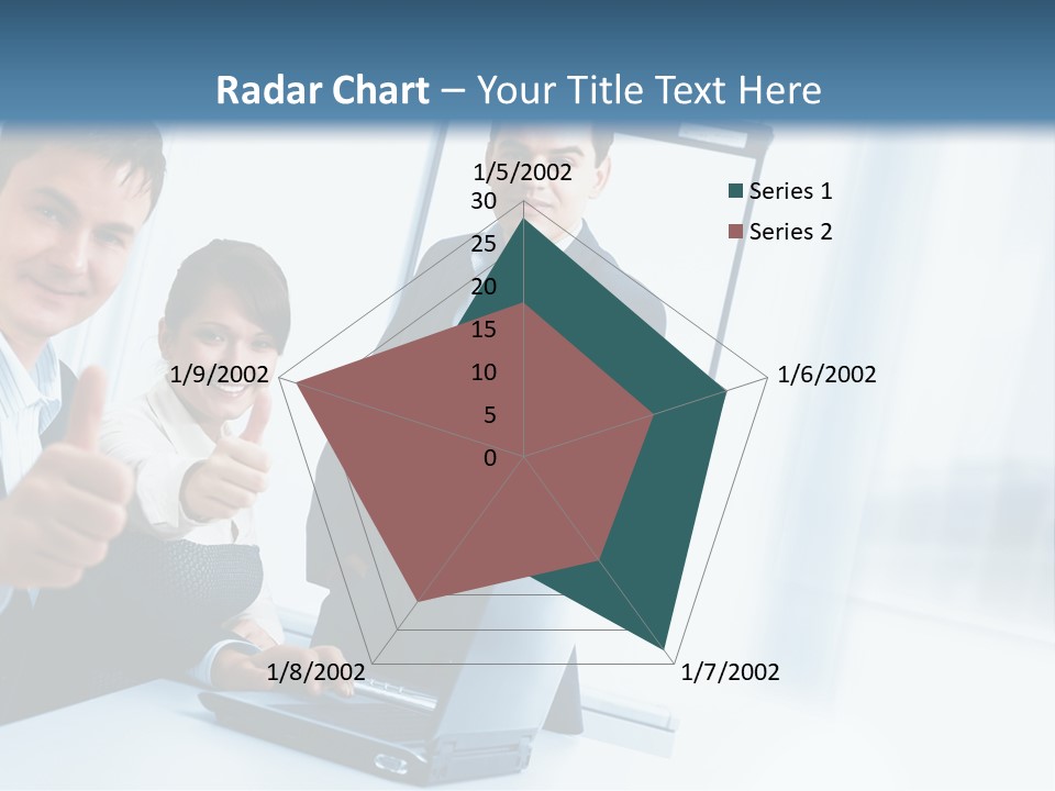 A Group Of Business People Giving Thumbs Up PowerPoint Template