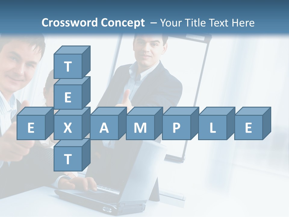 A Group Of Business People Giving Thumbs Up PowerPoint Template