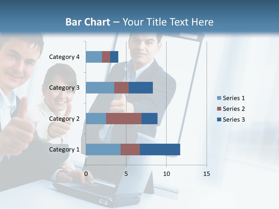 A Group Of Business People Giving Thumbs Up PowerPoint Template