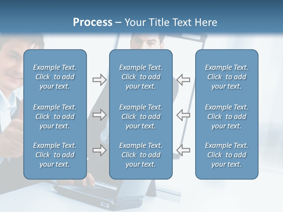 A Group Of Business People Giving Thumbs Up PowerPoint Template