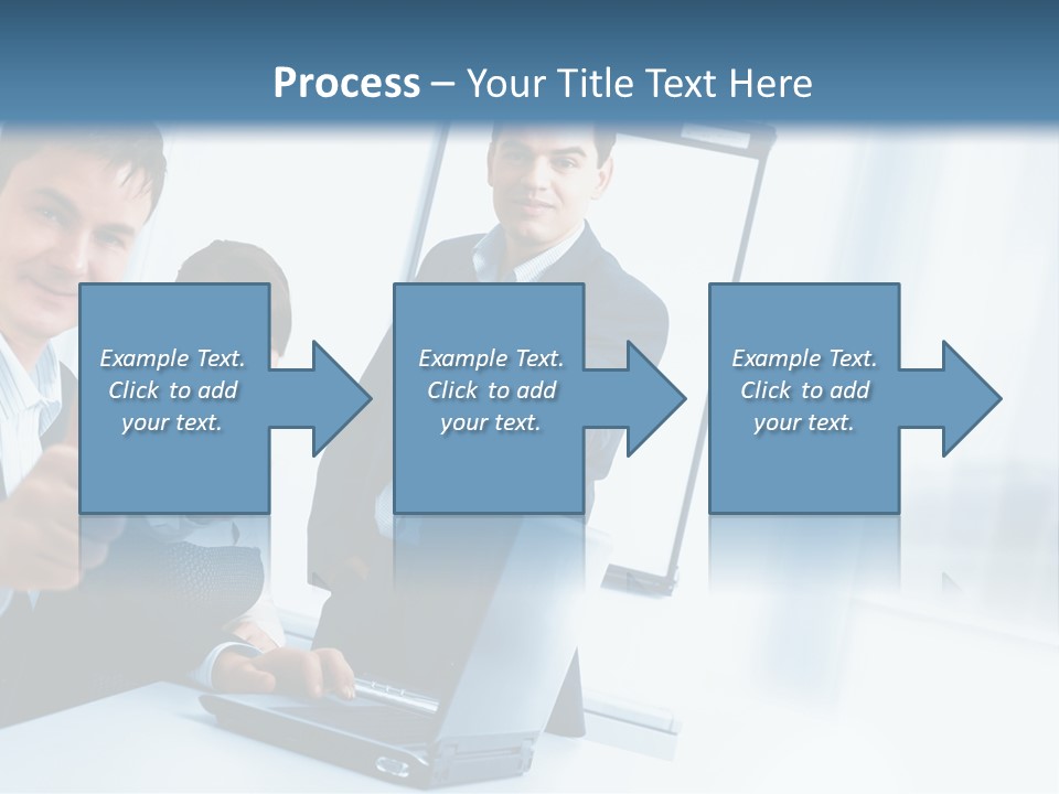 A Group Of Business People Giving Thumbs Up PowerPoint Template