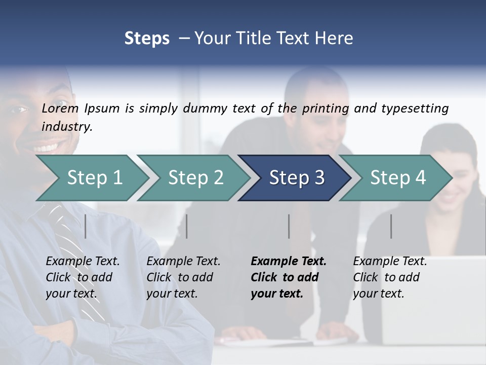 A Group Of People Sitting At A Table With A Laptop PowerPoint Template