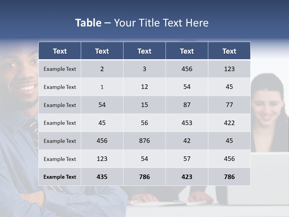 A Group Of People Sitting At A Table With A Laptop PowerPoint Template