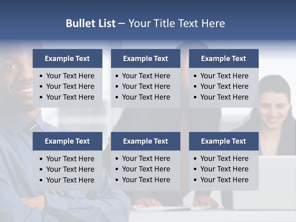 A Group Of People Sitting At A Table With A Laptop PowerPoint Template