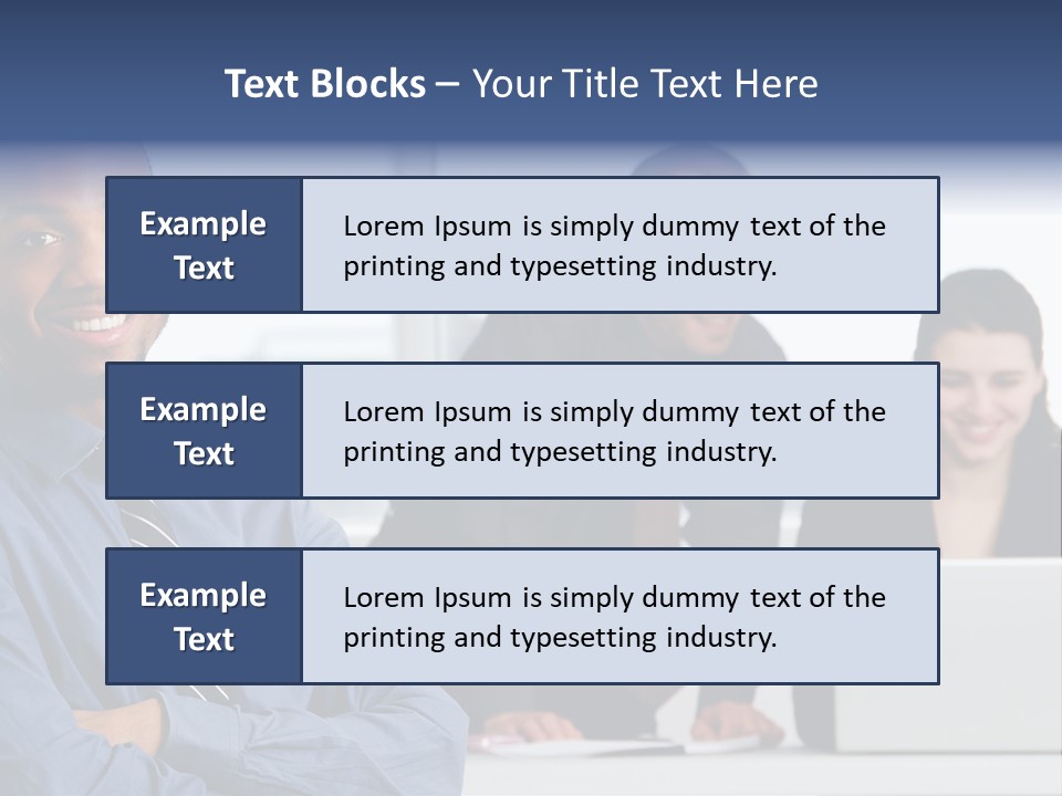 A Group Of People Sitting At A Table With A Laptop PowerPoint Template