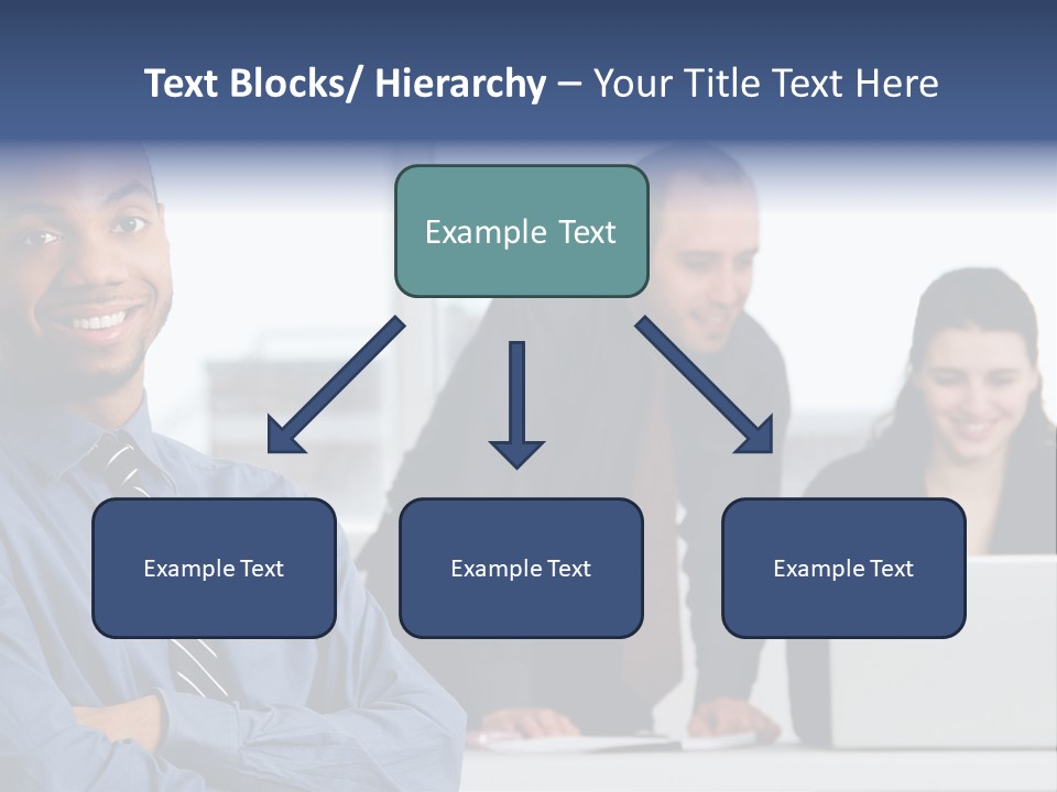 A Group Of People Sitting At A Table With A Laptop PowerPoint Template