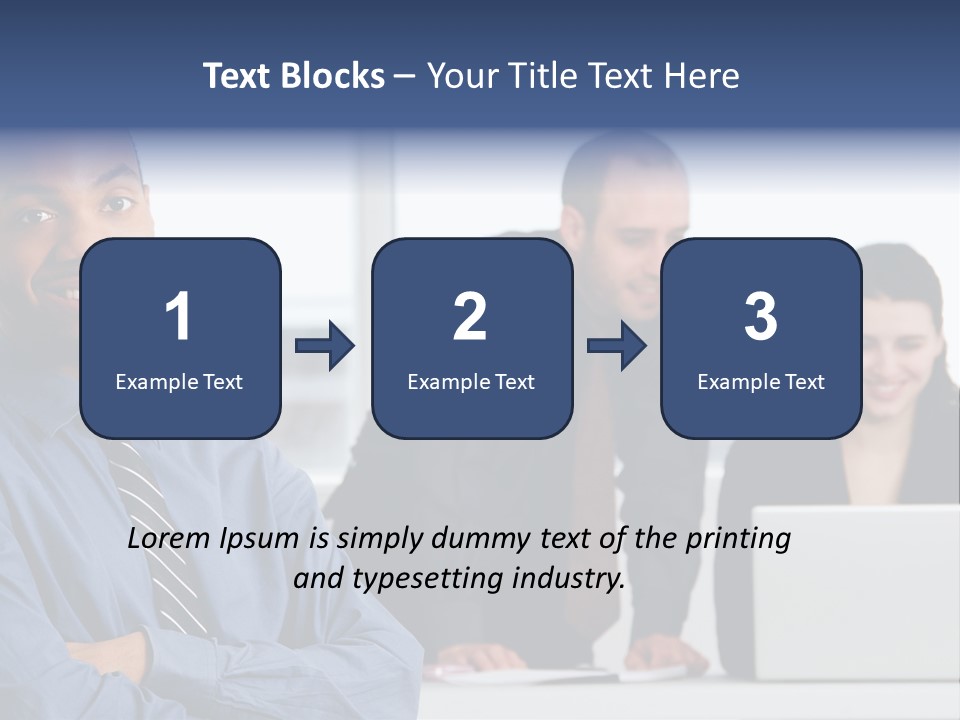 A Group Of People Sitting At A Table With A Laptop PowerPoint Template