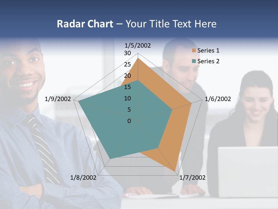 A Group Of People Sitting At A Table With A Laptop PowerPoint Template