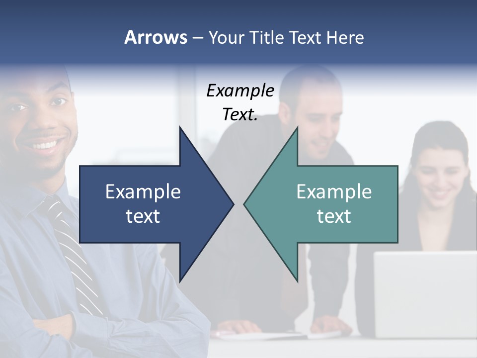 A Group Of People Sitting At A Table With A Laptop PowerPoint Template