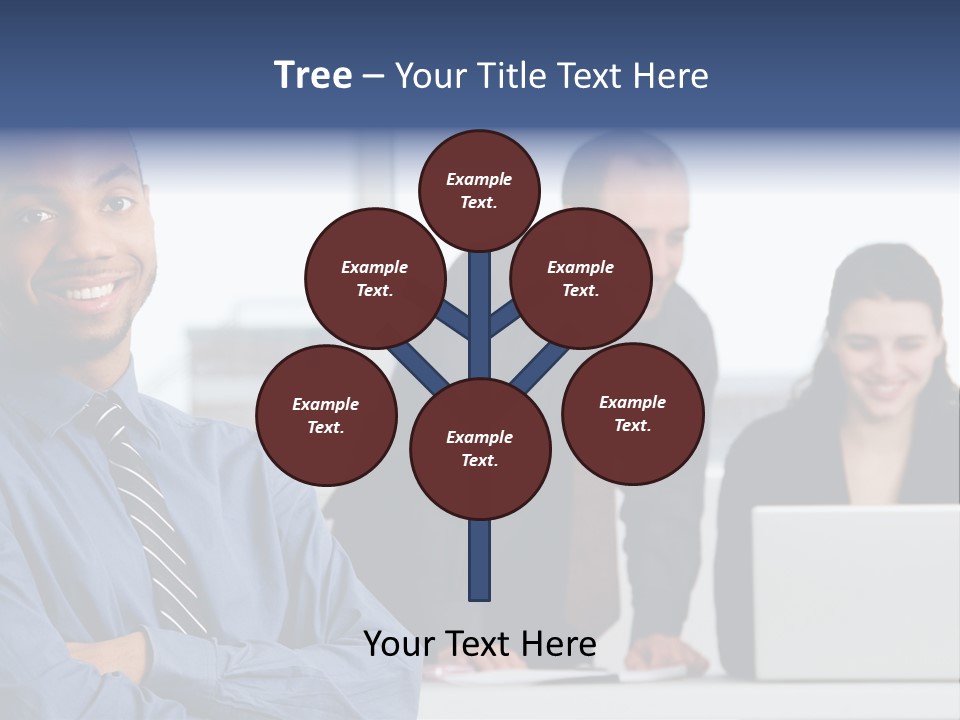 A Group Of People Sitting At A Table With A Laptop PowerPoint Template