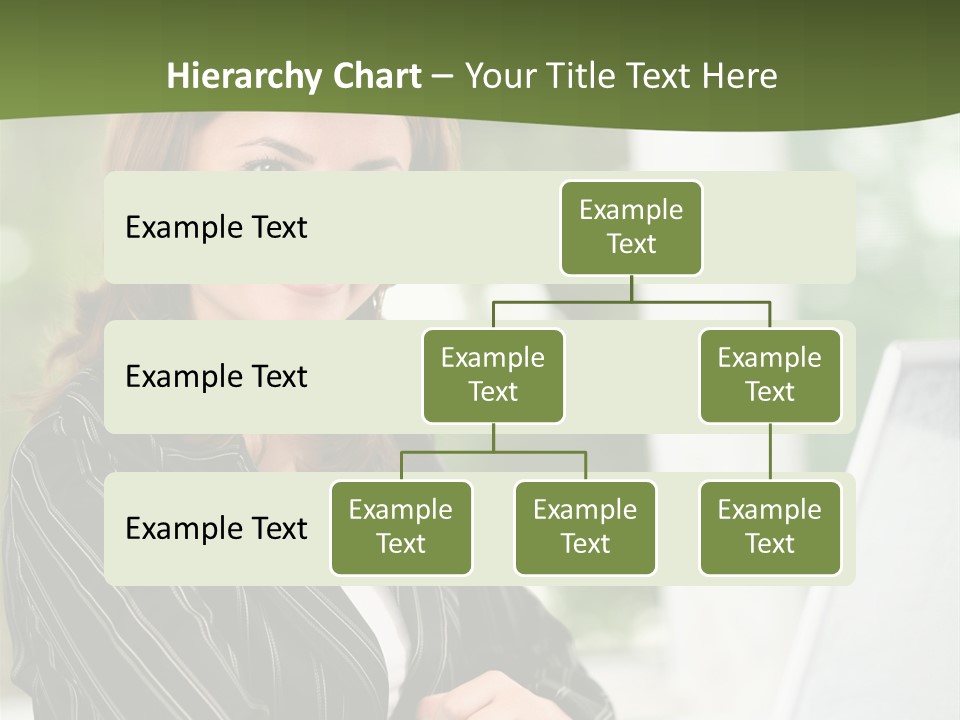 A Woman Sitting At A Desk With A Laptop PowerPoint Template