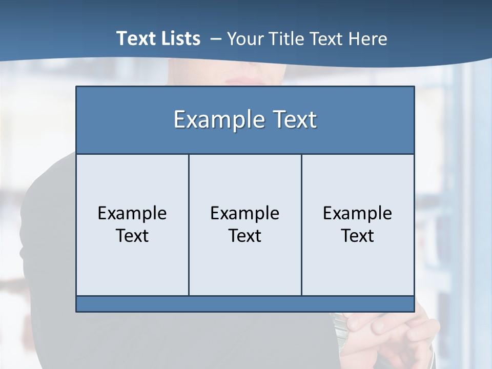 A Man In A Suit And Tie Standing In Front Of A Building PowerPoint Template