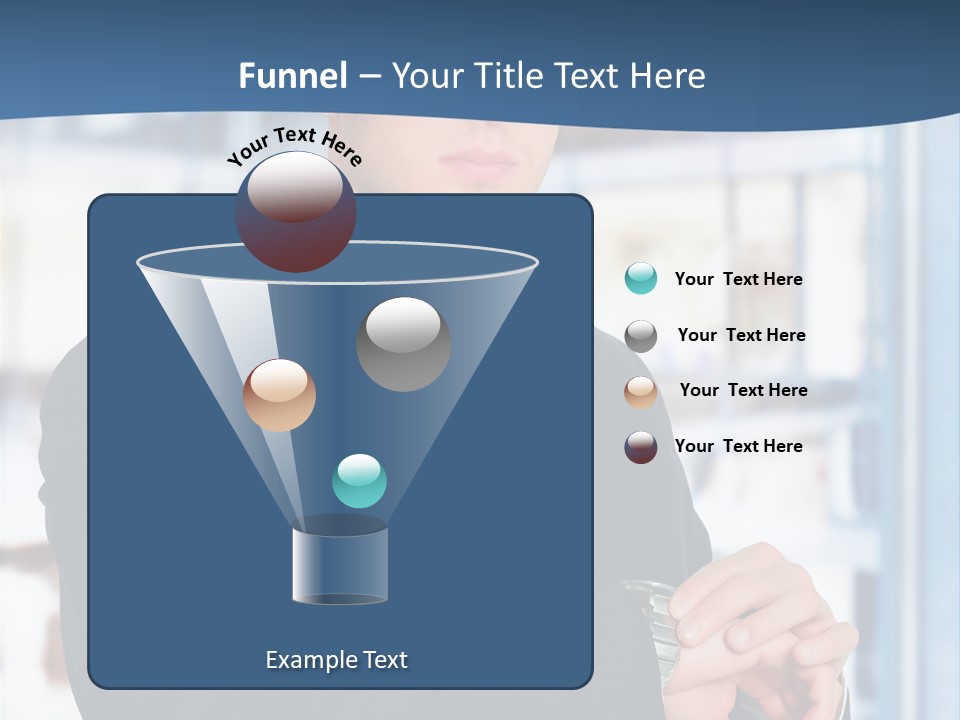 A Man In A Suit And Tie Standing In Front Of A Building PowerPoint Template