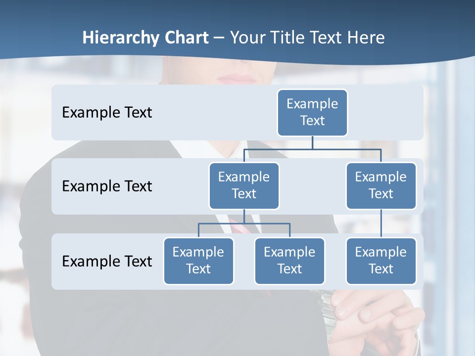 A Man In A Suit And Tie Standing In Front Of A Building PowerPoint Template