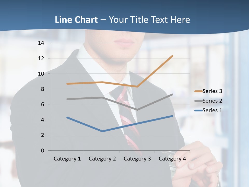 A Man In A Suit And Tie Standing In Front Of A Building PowerPoint Template