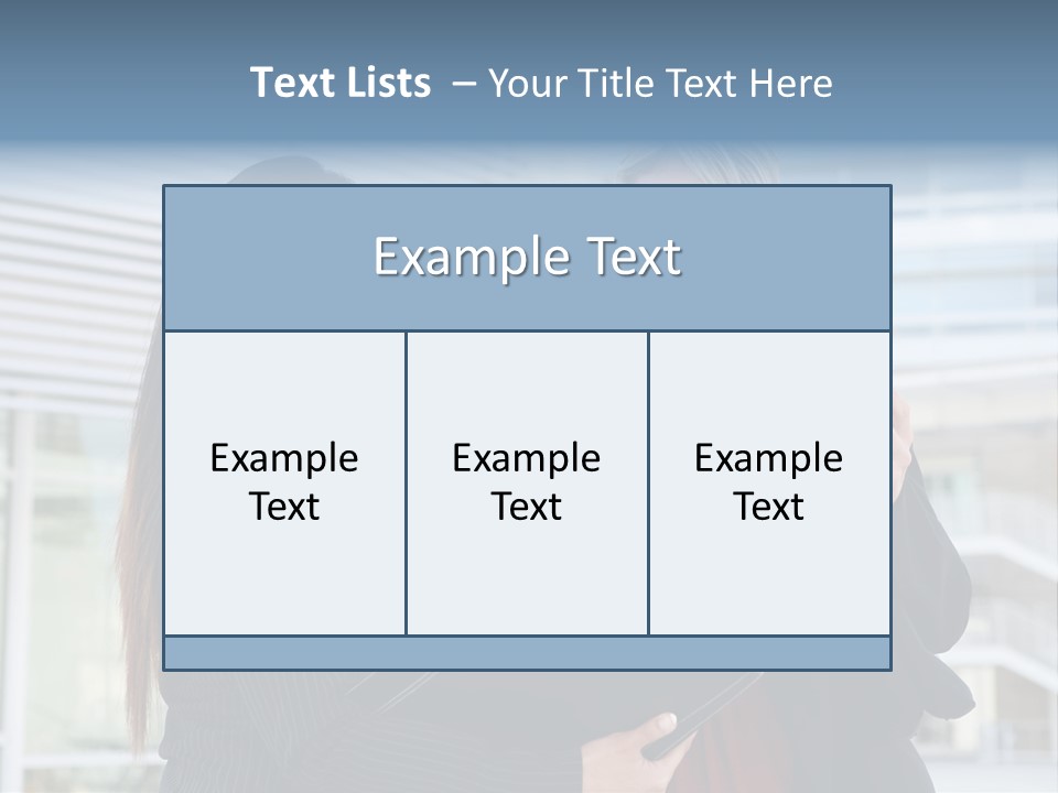 Two Women In Business Attire Looking At A Cell Phone PowerPoint Template