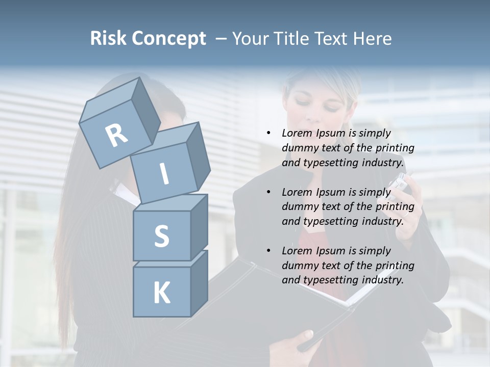 Two Women In Business Attire Looking At A Cell Phone PowerPoint Template