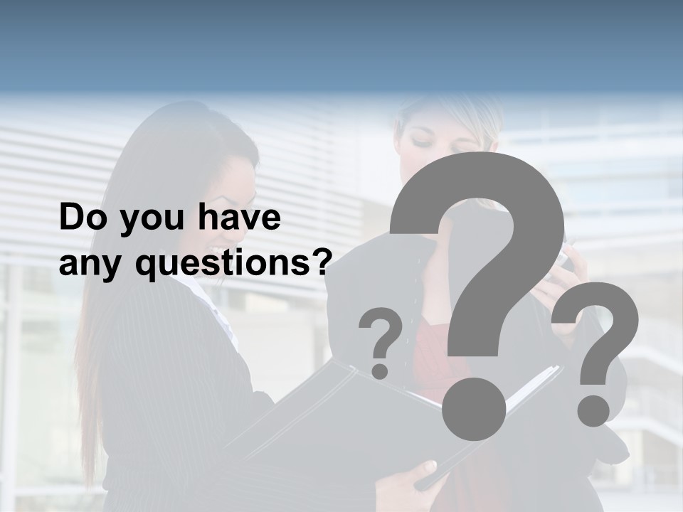 Two Women In Business Attire Looking At A Cell Phone PowerPoint Template