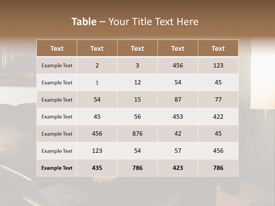 A Man Sitting On A Couch In A Living Room PowerPoint Template