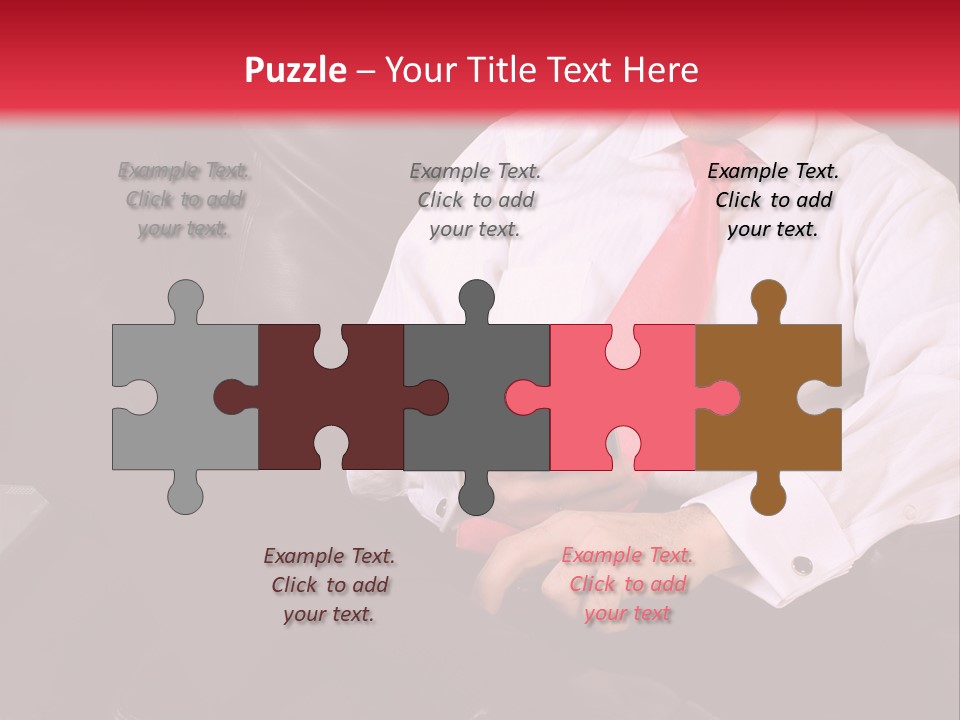 A Man Sitting In A Chair With A Cell Phone PowerPoint Template