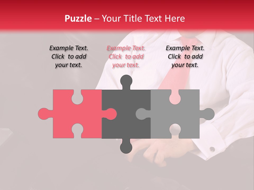 A Man Sitting In A Chair With A Cell Phone PowerPoint Template