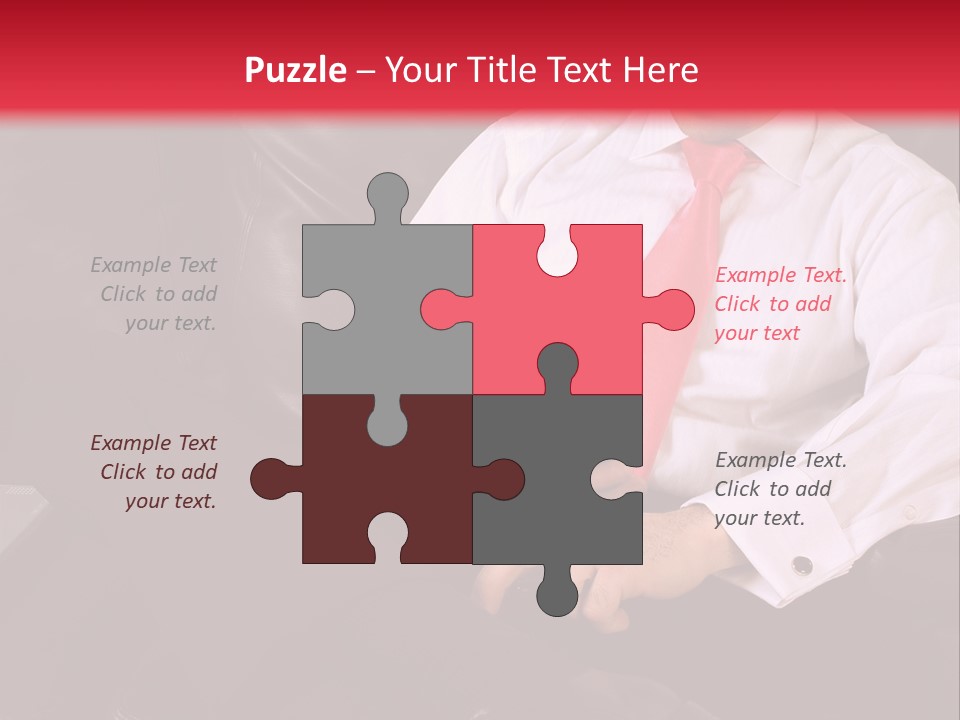 A Man Sitting In A Chair With A Cell Phone PowerPoint Template