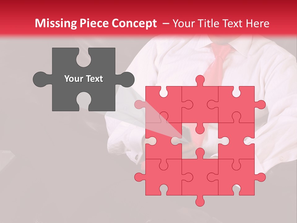 A Man Sitting In A Chair With A Cell Phone PowerPoint Template