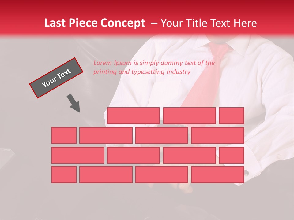 A Man Sitting In A Chair With A Cell Phone PowerPoint Template