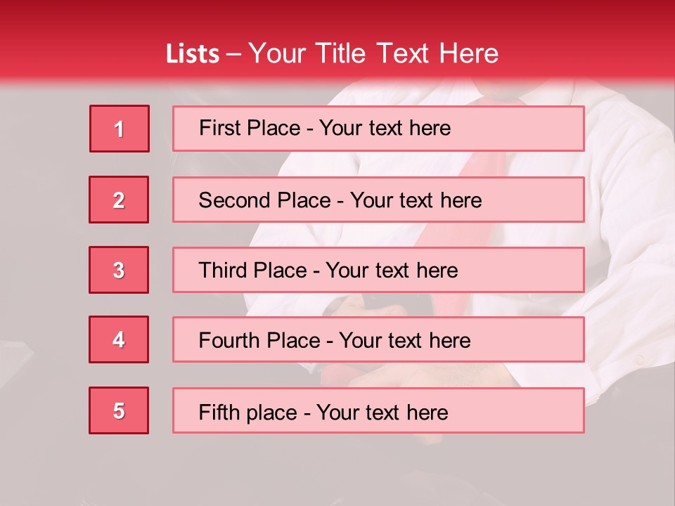 A Man Sitting In A Chair With A Cell Phone PowerPoint Template