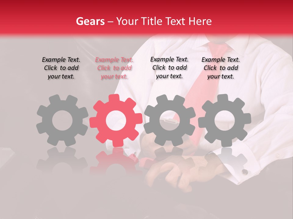 A Man Sitting In A Chair With A Cell Phone PowerPoint Template