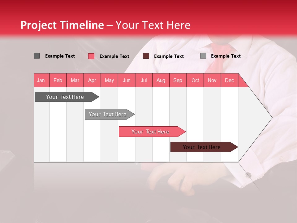 A Man Sitting In A Chair With A Cell Phone PowerPoint Template