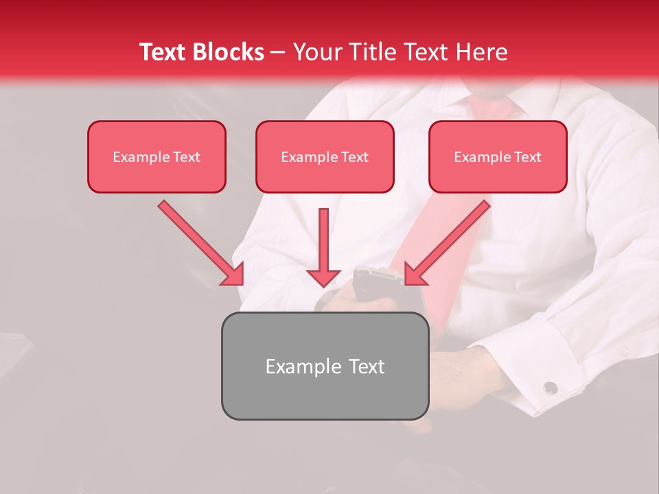 A Man Sitting In A Chair With A Cell Phone PowerPoint Template