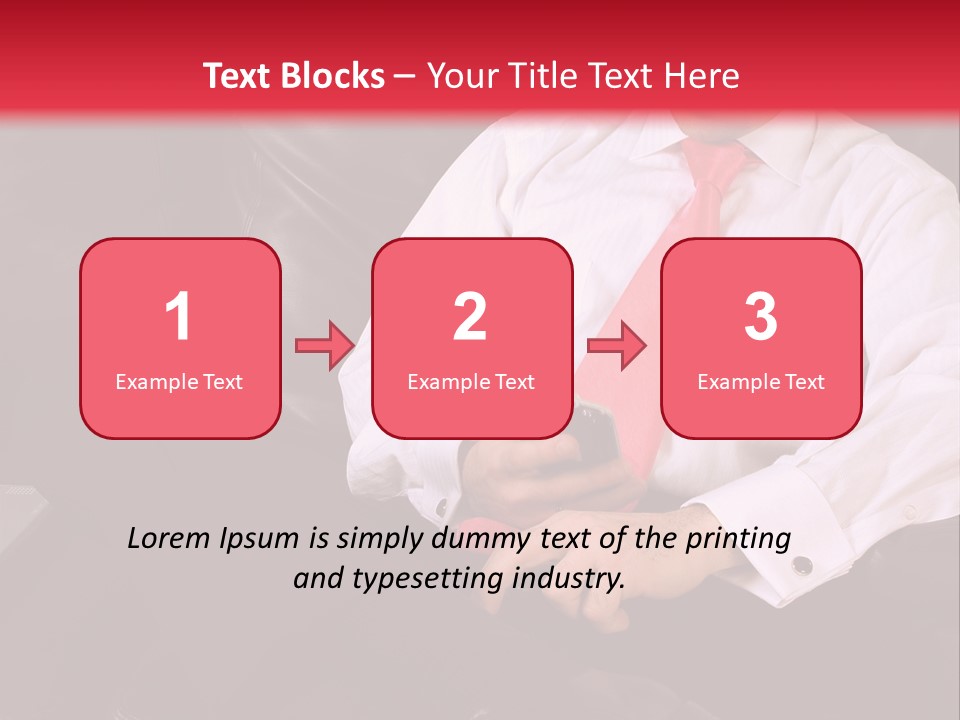 A Man Sitting In A Chair With A Cell Phone PowerPoint Template