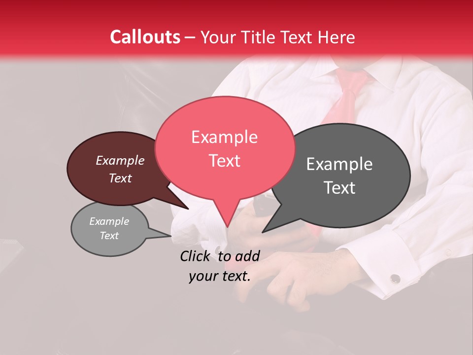 A Man Sitting In A Chair With A Cell Phone PowerPoint Template