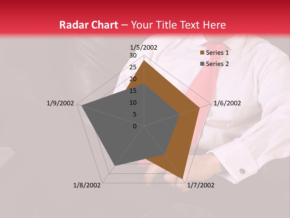 A Man Sitting In A Chair With A Cell Phone PowerPoint Template