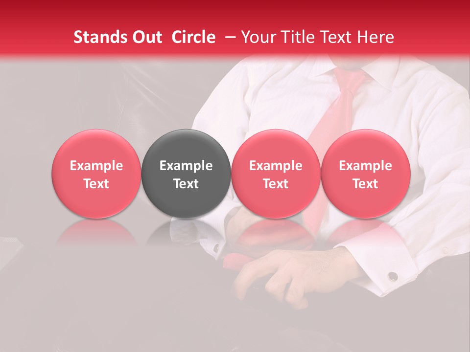 A Man Sitting In A Chair With A Cell Phone PowerPoint Template