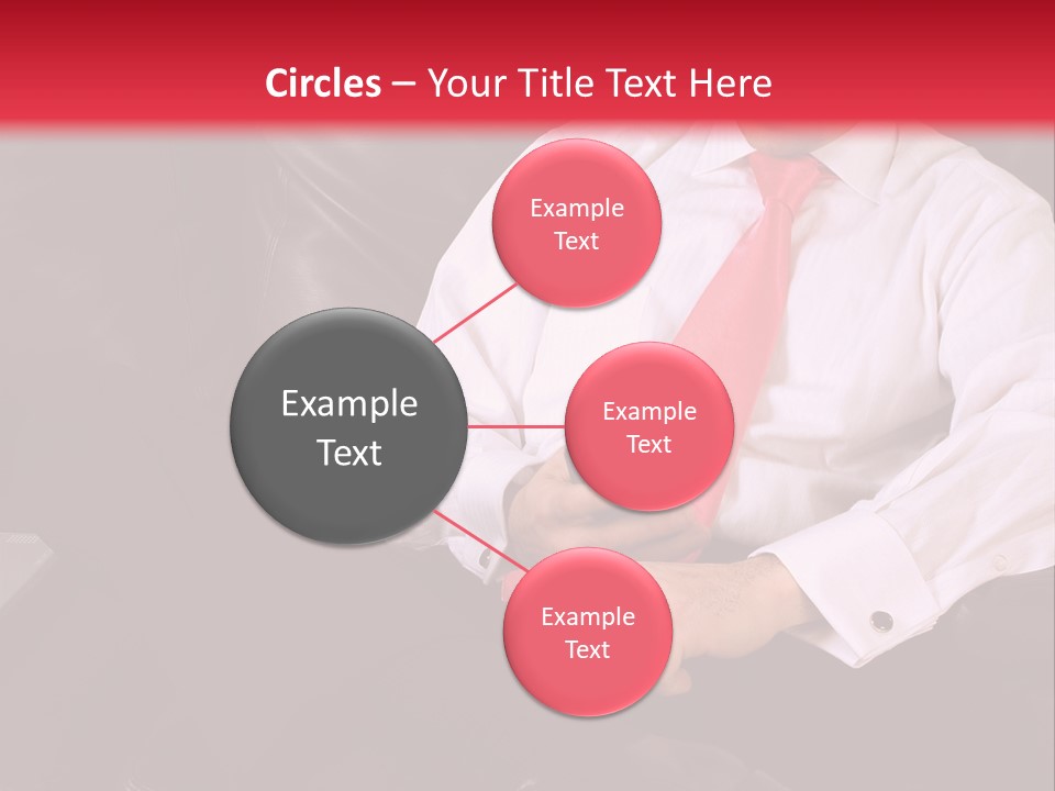 A Man Sitting In A Chair With A Cell Phone PowerPoint Template