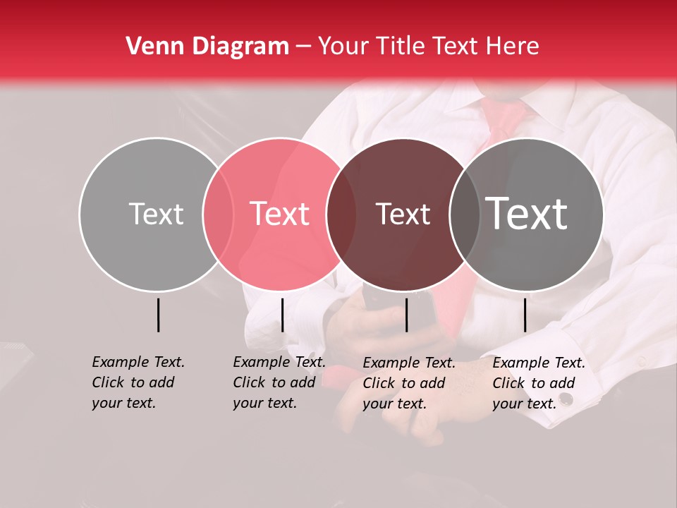A Man Sitting In A Chair With A Cell Phone PowerPoint Template