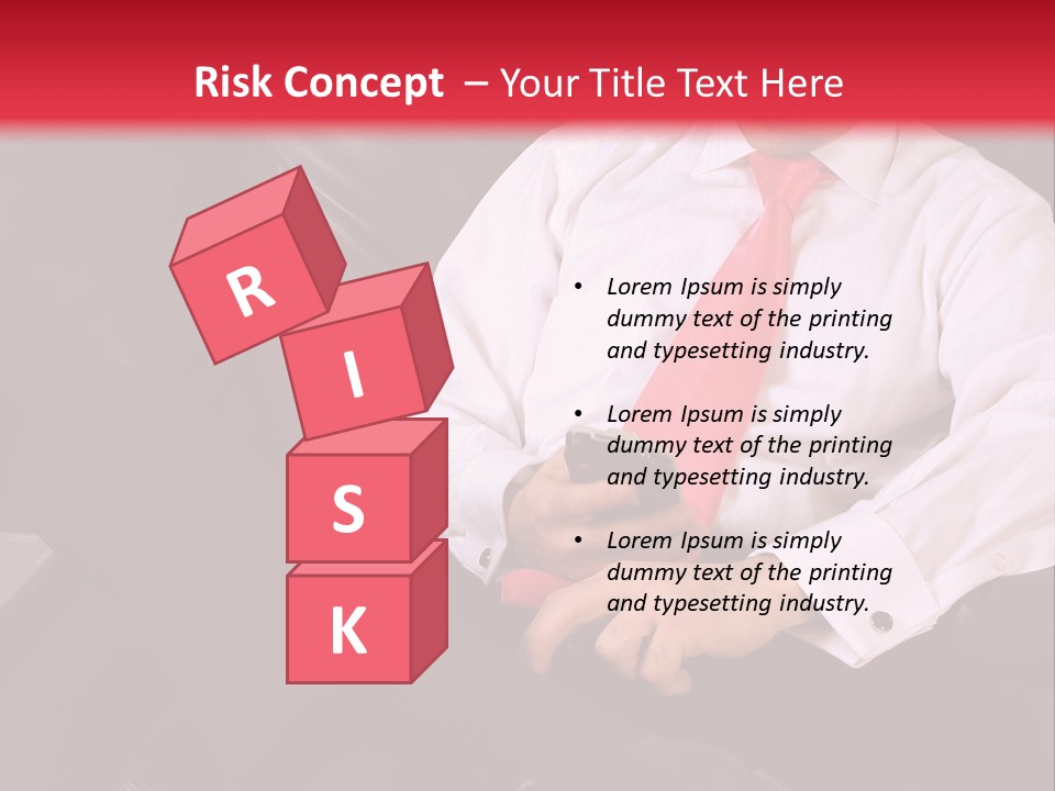 A Man Sitting In A Chair With A Cell Phone PowerPoint Template