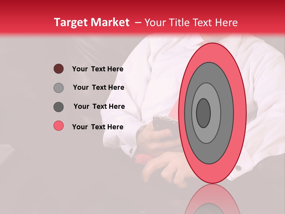 A Man Sitting In A Chair With A Cell Phone PowerPoint Template