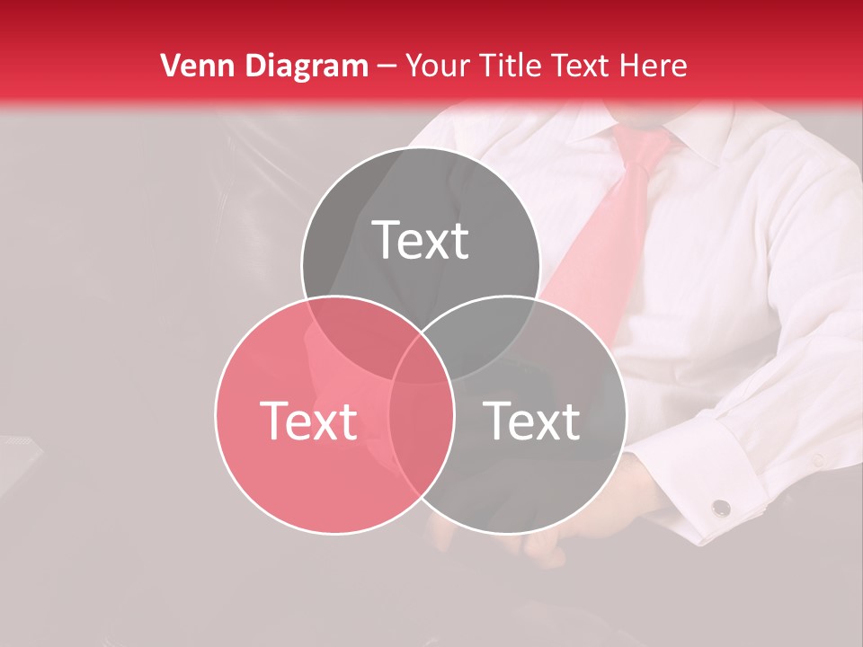 A Man Sitting In A Chair With A Cell Phone PowerPoint Template