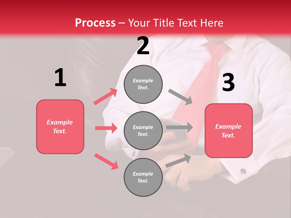A Man Sitting In A Chair With A Cell Phone PowerPoint Template