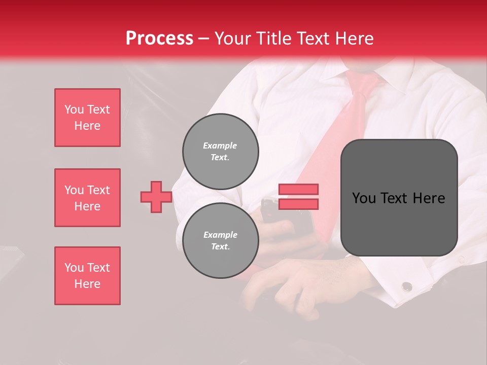 A Man Sitting In A Chair With A Cell Phone PowerPoint Template