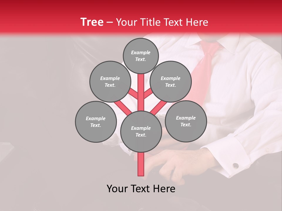 A Man Sitting In A Chair With A Cell Phone PowerPoint Template