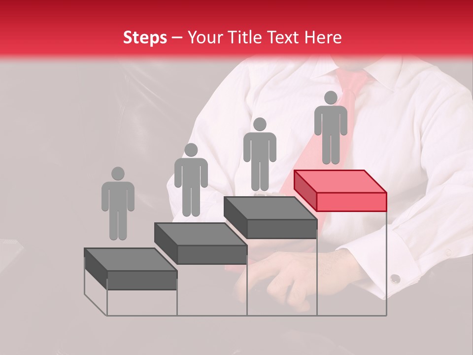 A Man Sitting In A Chair With A Cell Phone PowerPoint Template