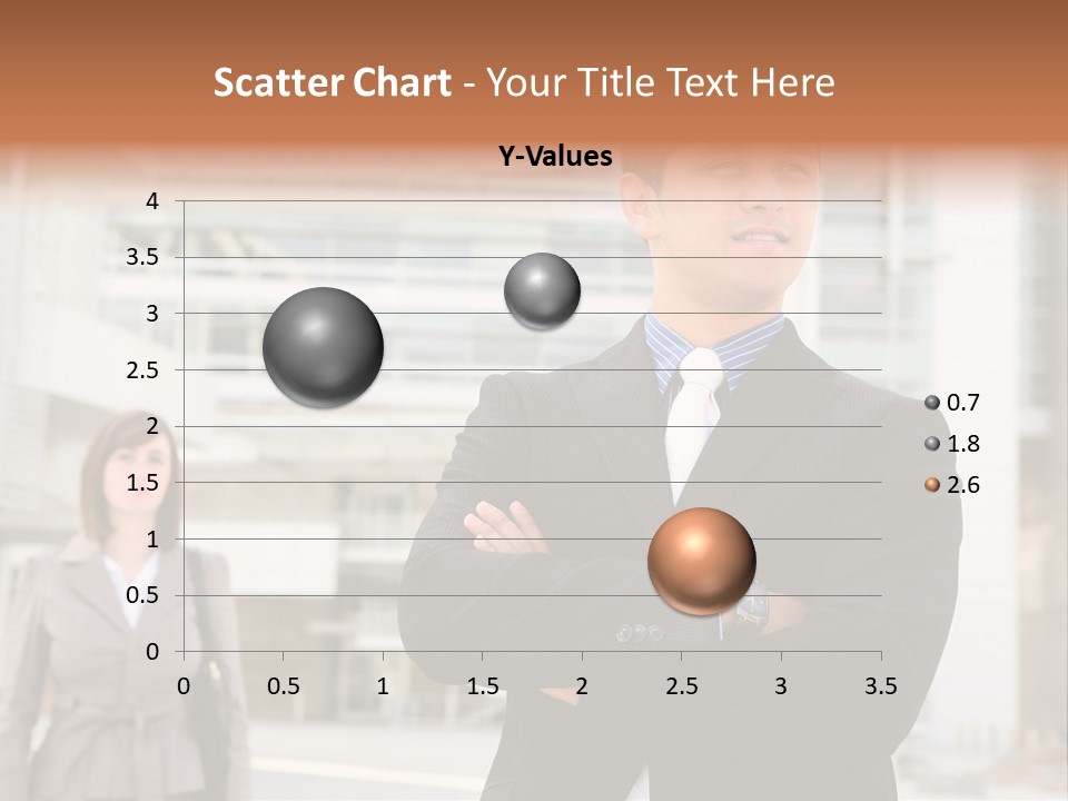 A Man In A Suit Standing With His Arms Crossed PowerPoint Template