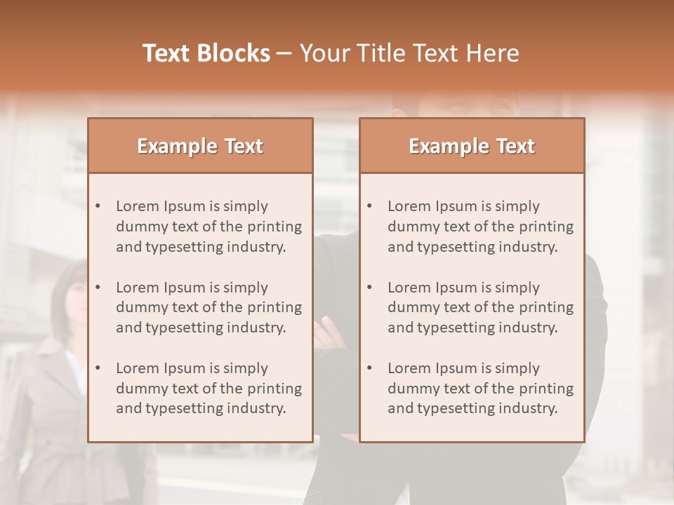 A Man In A Suit Standing With His Arms Crossed PowerPoint Template
